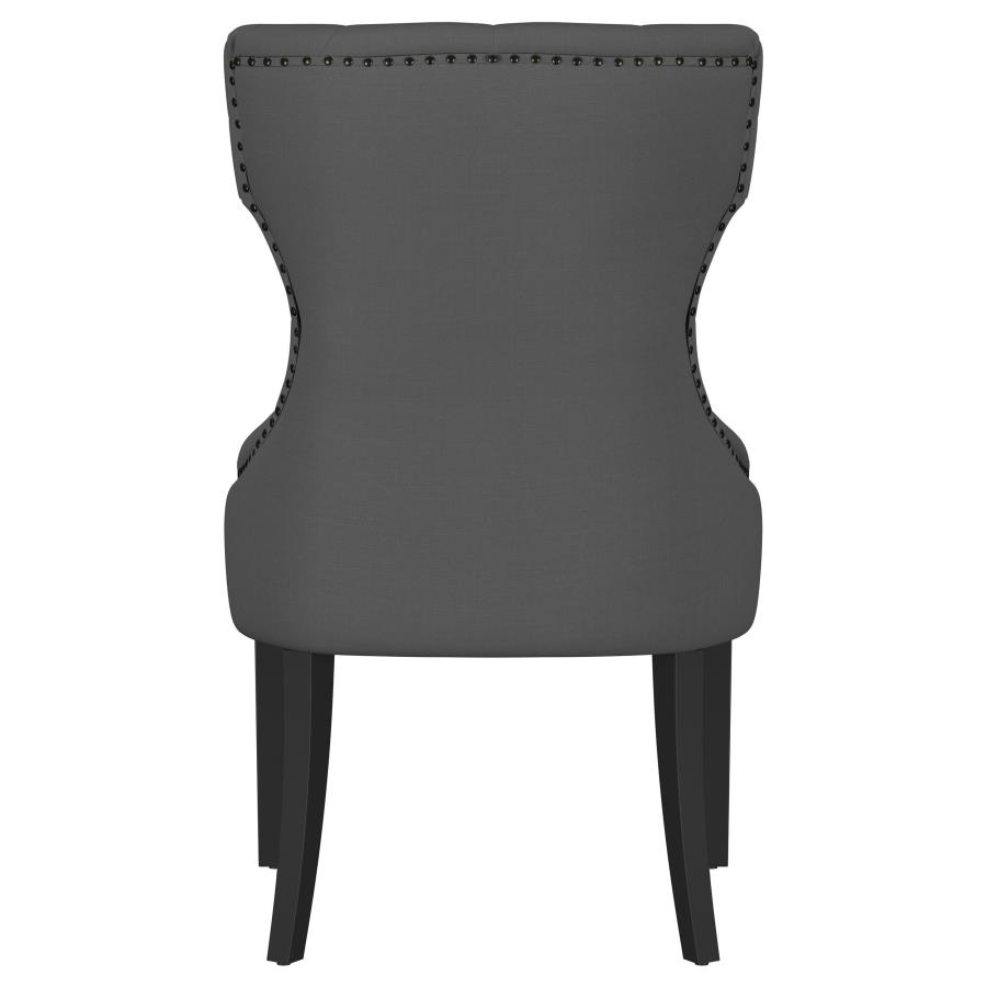 (image for) Baney Fabric Upholstered Dining Side Chair Grey and Black