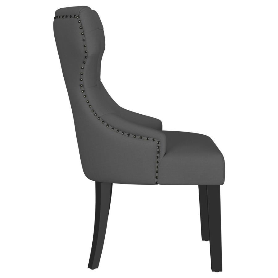 (image for) Baney Fabric Upholstered Dining Side Chair Grey and Black