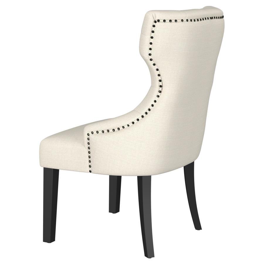 (image for) Baney Fabric Upholstered Dining Side Chair Beige and Black