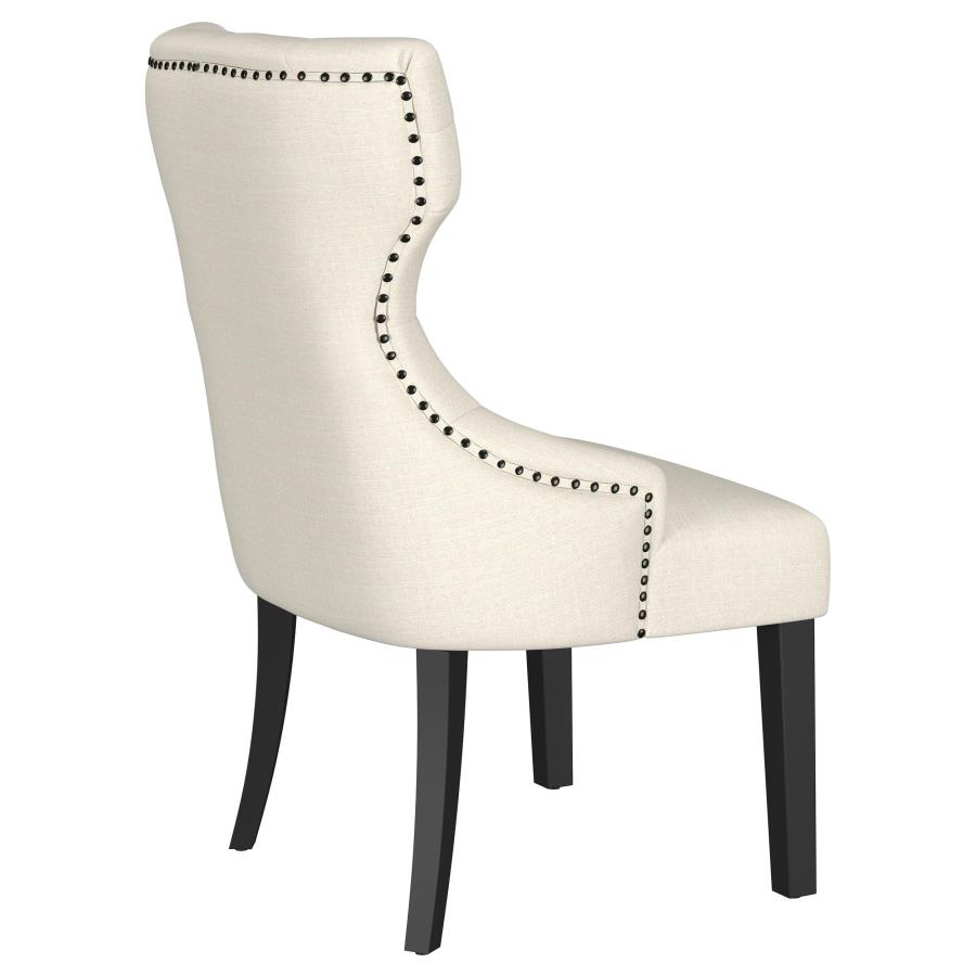 (image for) Baney Fabric Upholstered Dining Side Chair Beige and Black