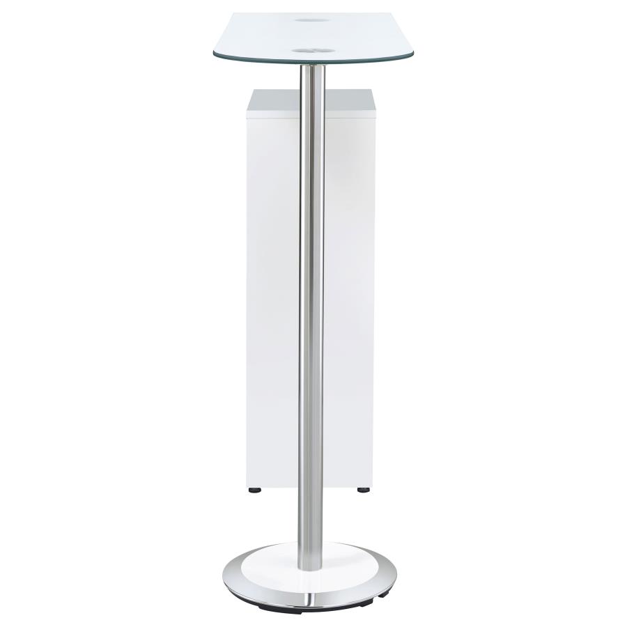 (image for) Koufax 1-drawer Bar Table Glossy White