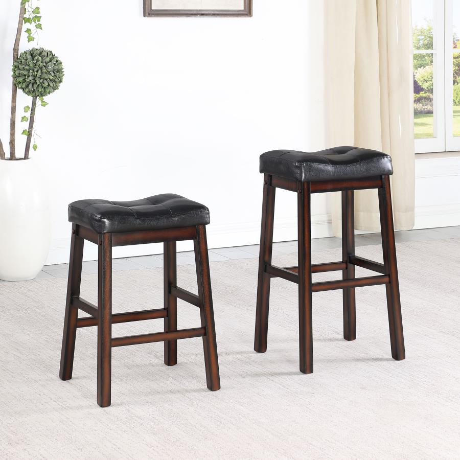 (image for) Donald Upholstered Counter Stool Cappuccino (Set of 2)