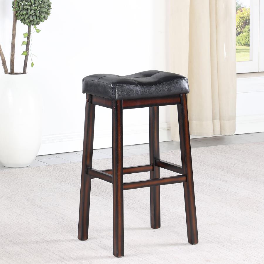 (image for) Donald Upholstered Bar Stool Cappuccino (Set of 2)