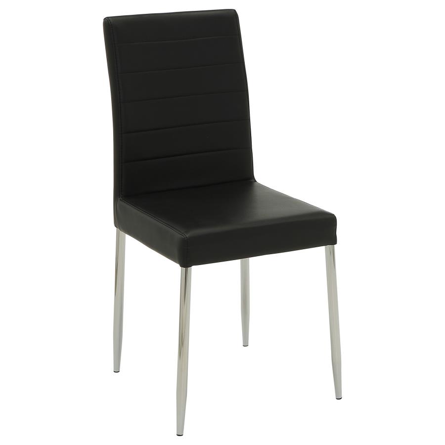 (image for) Maston Upholstered Dining Side Chair Black (Set of 4)