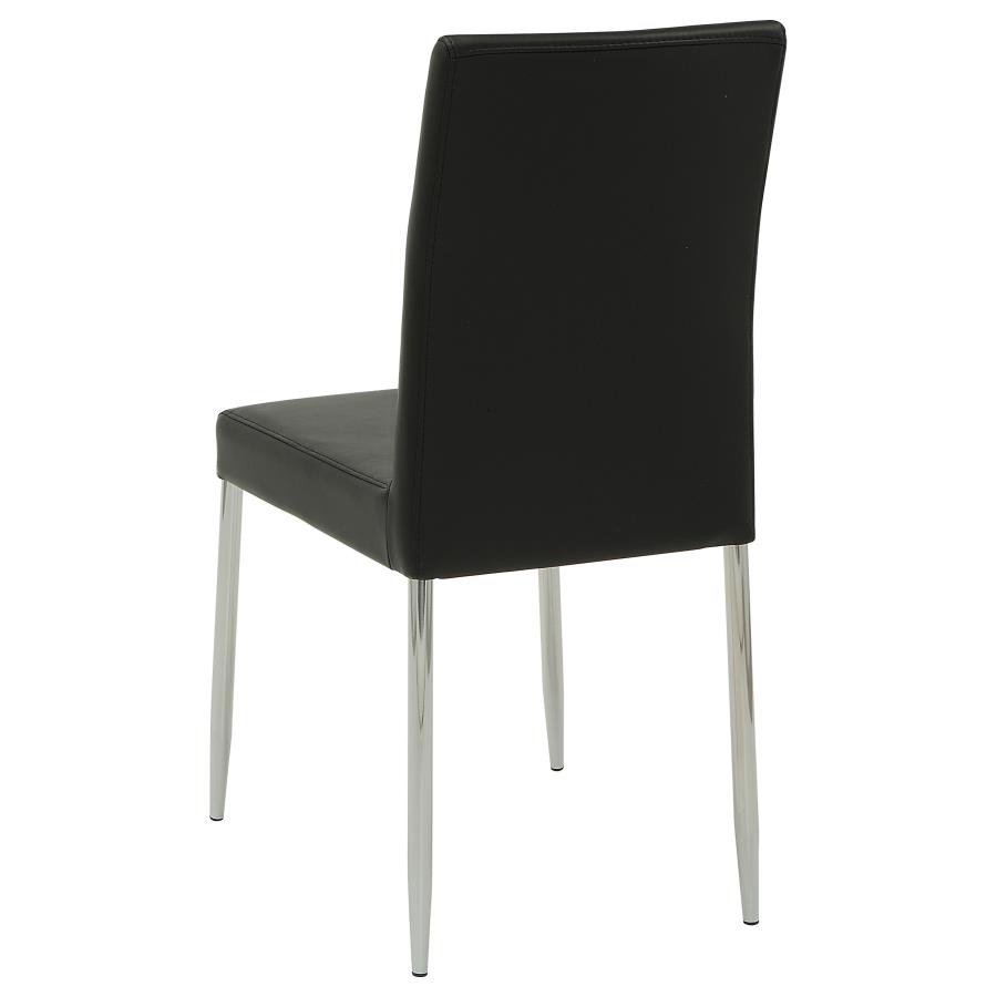 (image for) Maston Upholstered Dining Side Chair Black (Set of 4)