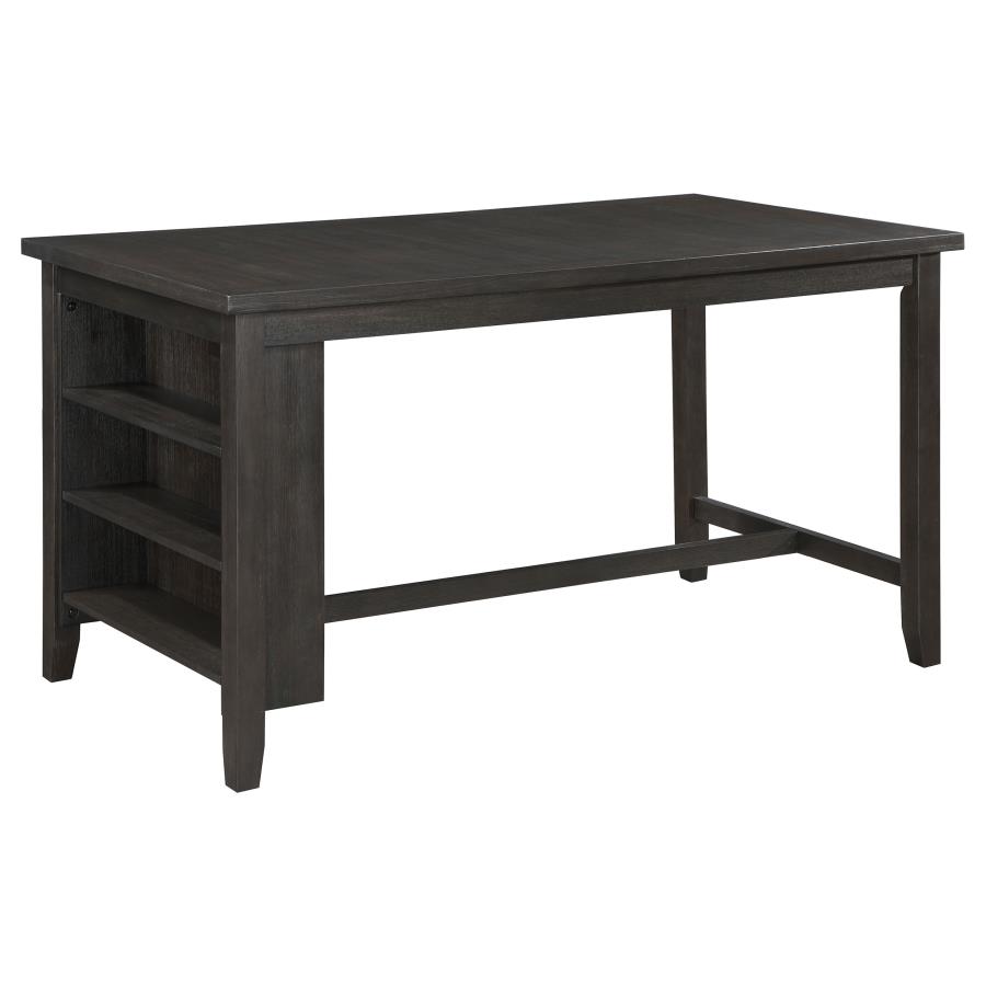 (image for) Elliston 66-inch Counter Height Dining Table Dark Grey - Click Image to Close