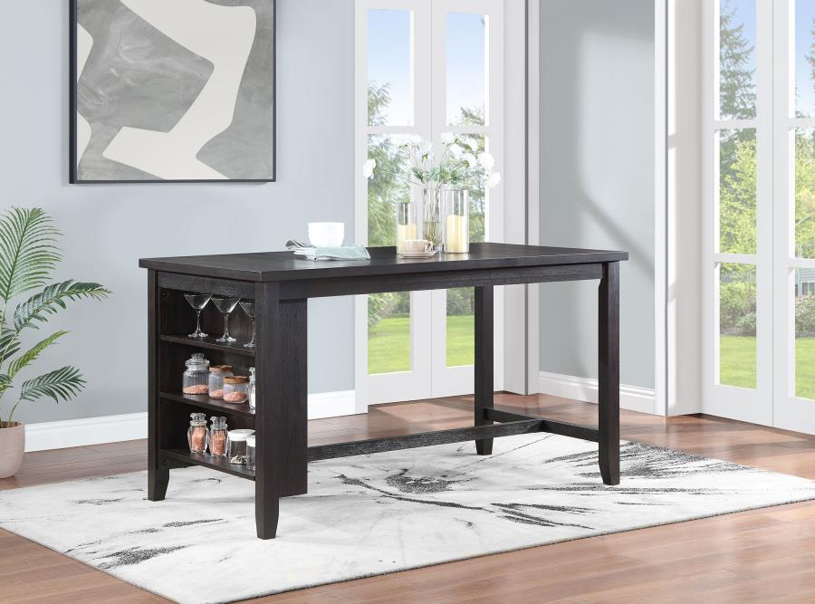 (image for) Elliston 66-inch Counter Height Dining Table Dark Grey