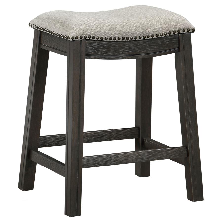 (image for) Elliston Backless Counter Stool Dark Grey (Set of 2)