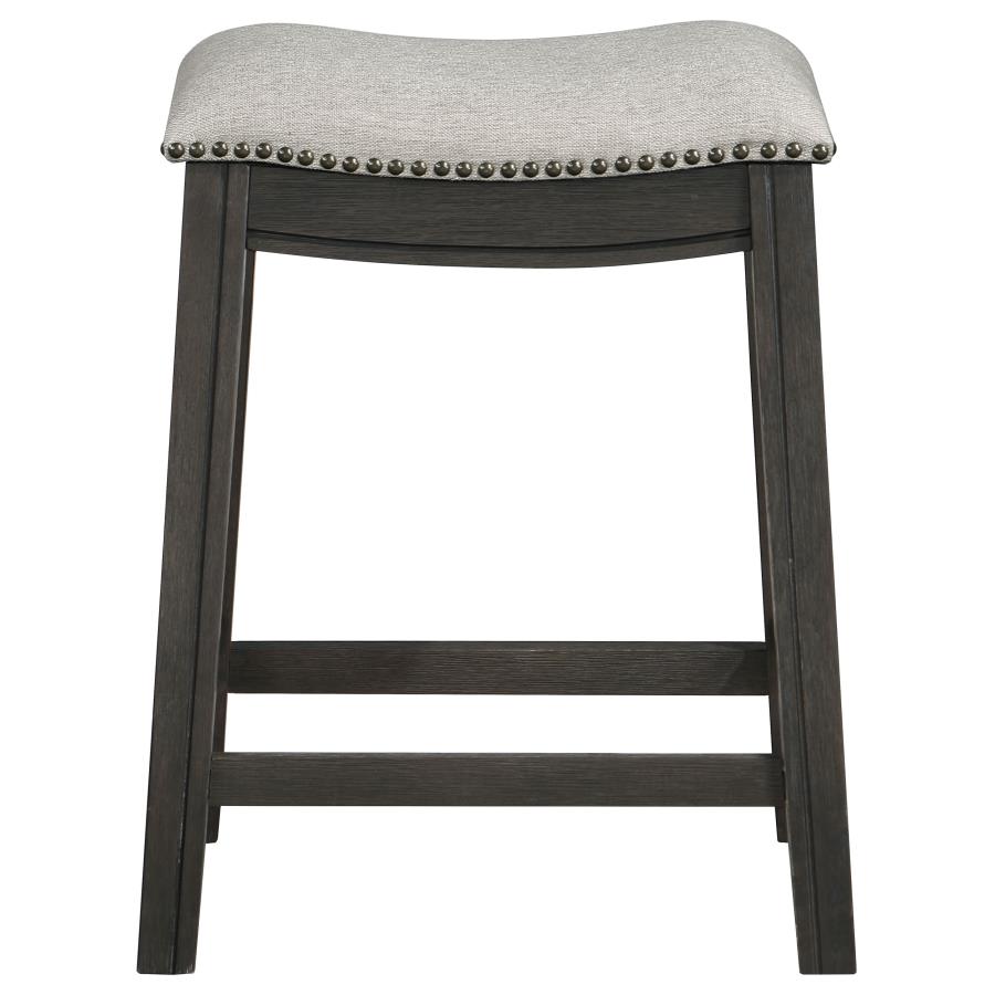 (image for) Elliston Backless Counter Stool Dark Grey (Set of 2)