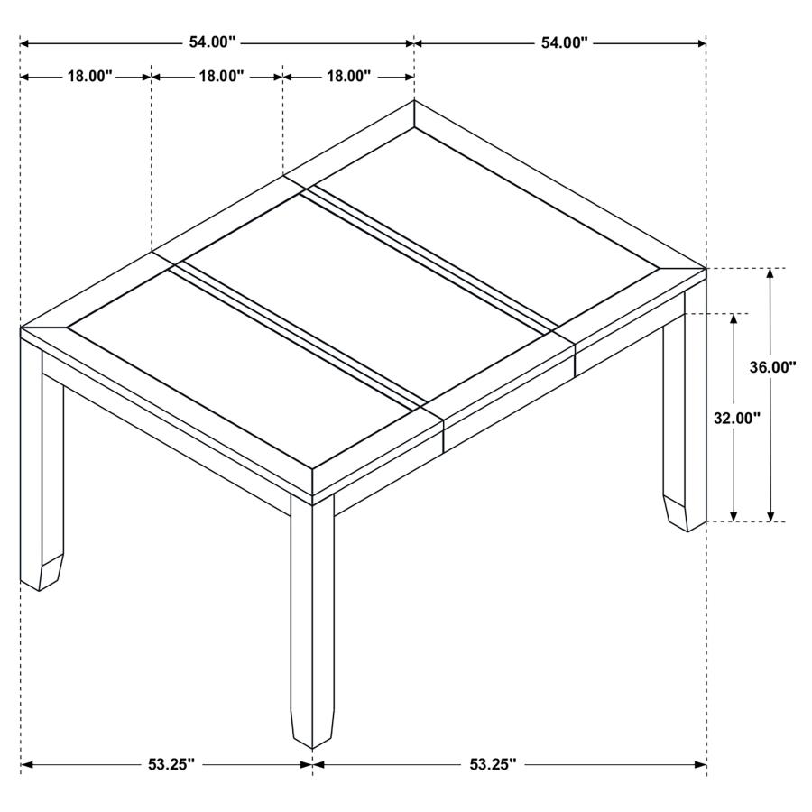 (image for) Elodie 5-piece Extension Leaf Counter Dining Set Black