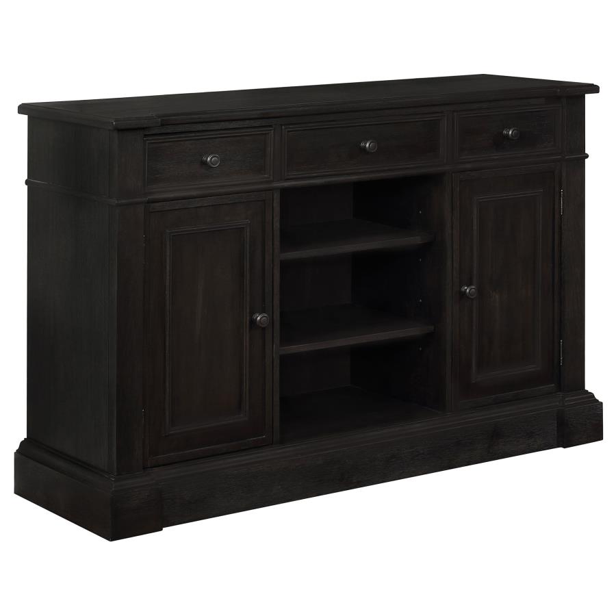 (image for) Phelps 2-door Sideboard Buffet Cabinet Distressed Noir - Click Image to Close