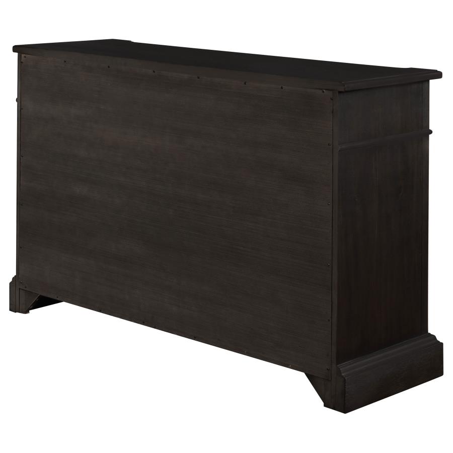 (image for) Phelps 2-door Sideboard Buffet Cabinet Distressed Noir