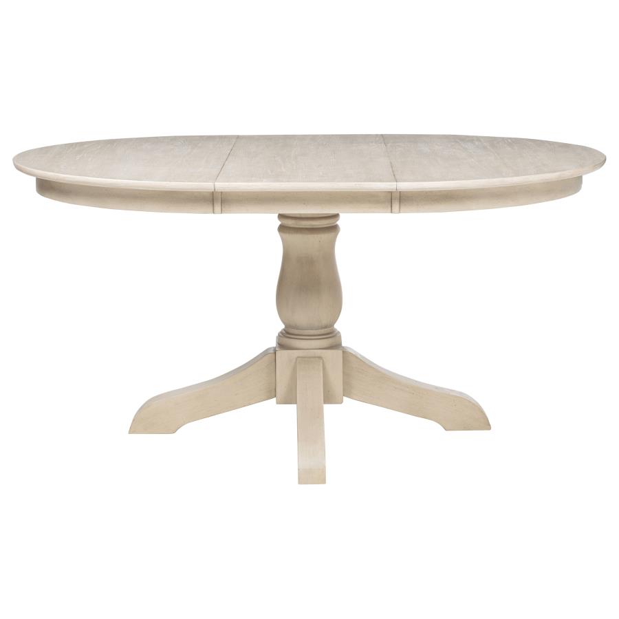 Orrison 5-piece Oval 62-inch Extension Leaf Dining Set Linen
