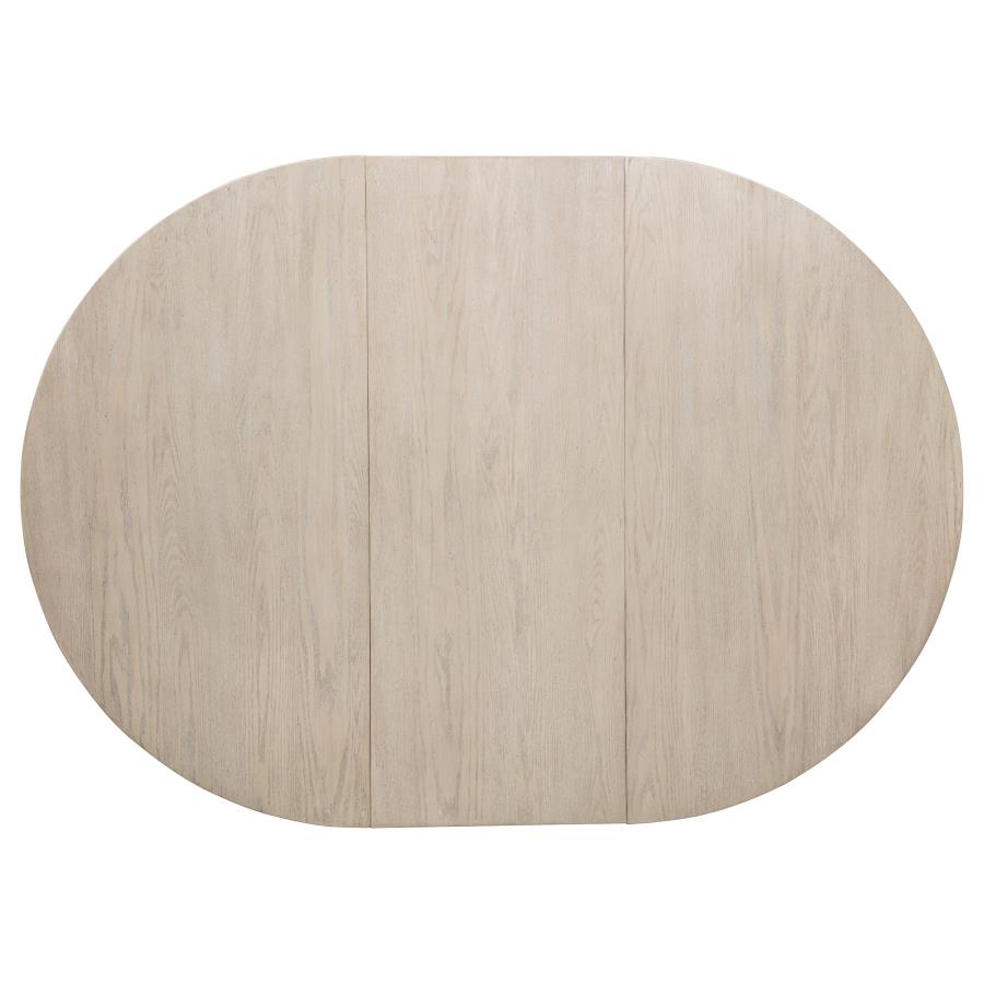 Orrison Oval 62-inch Wood Extension Leaf Dining Table Linen