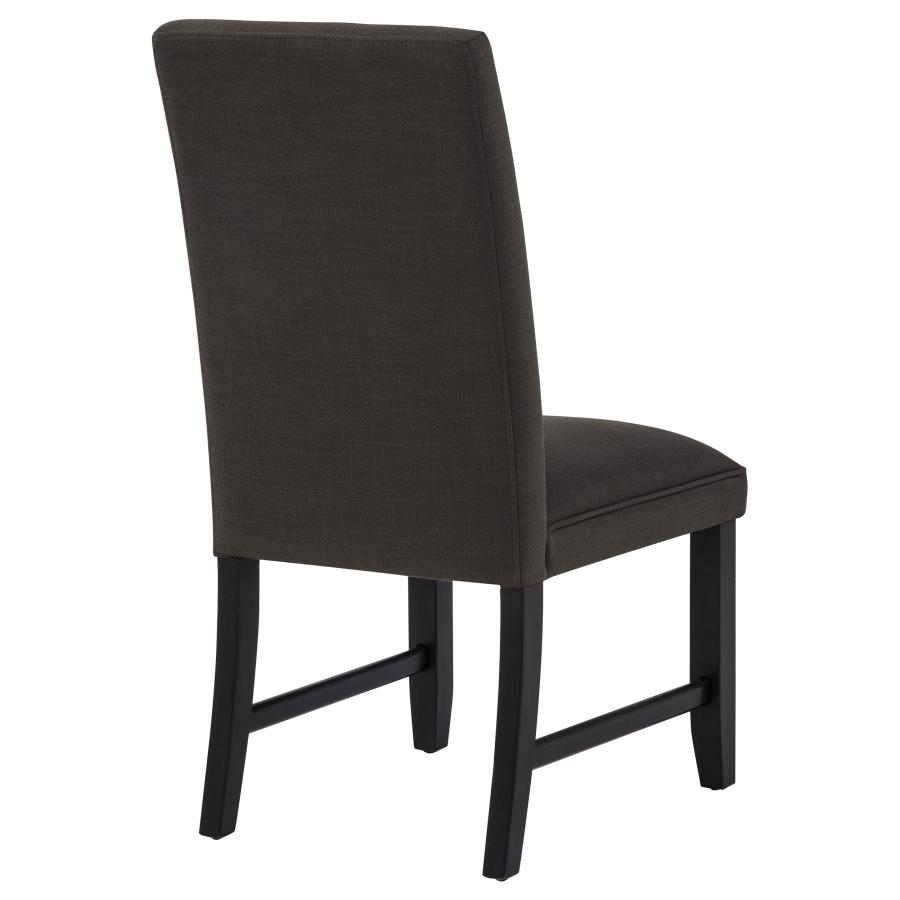 Berning Fabric Upholstered Parson Side Chair Charcoal Grey (Set of 2)