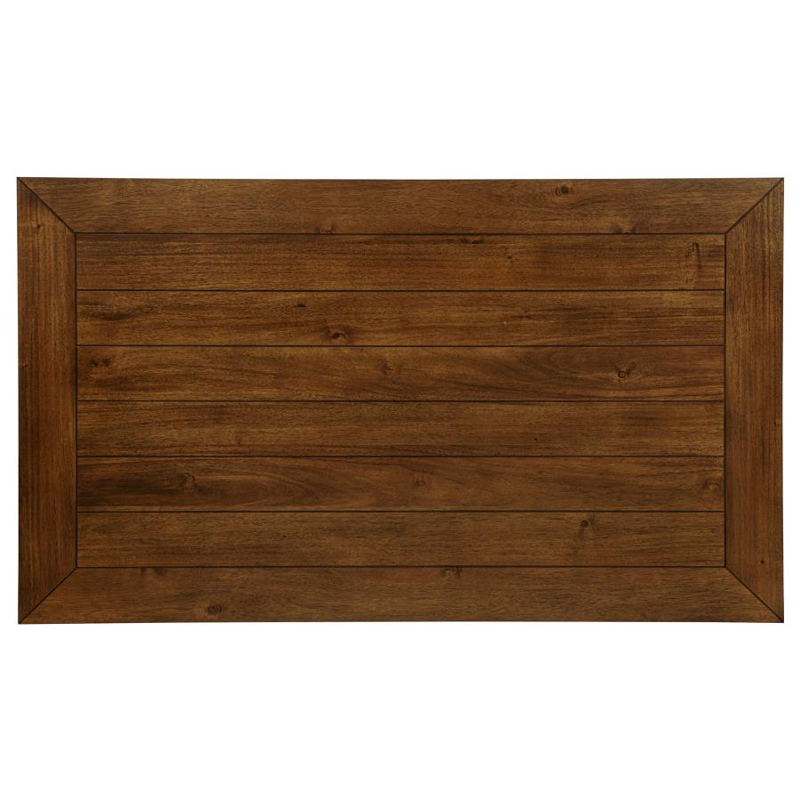 Atwood Rectangular Wood Dining Table Warm Brown