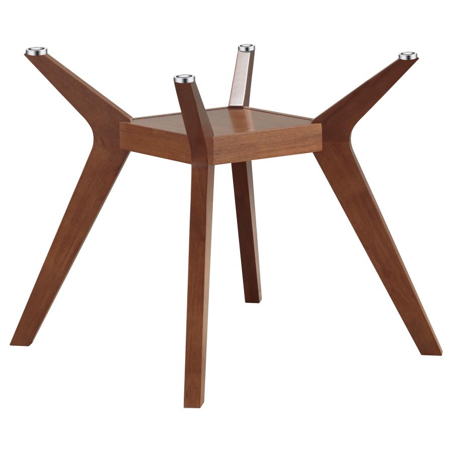 (image for) Paxton Square Wood Dining Table Base Nutmeg - Click Image to Close