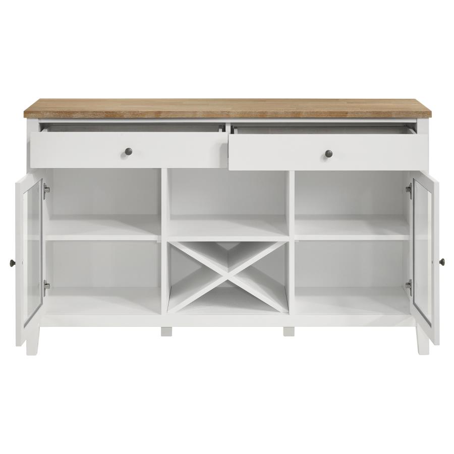 (image for) Hollis 2-door Dining Sideboard Buffet Storage Cabinet White