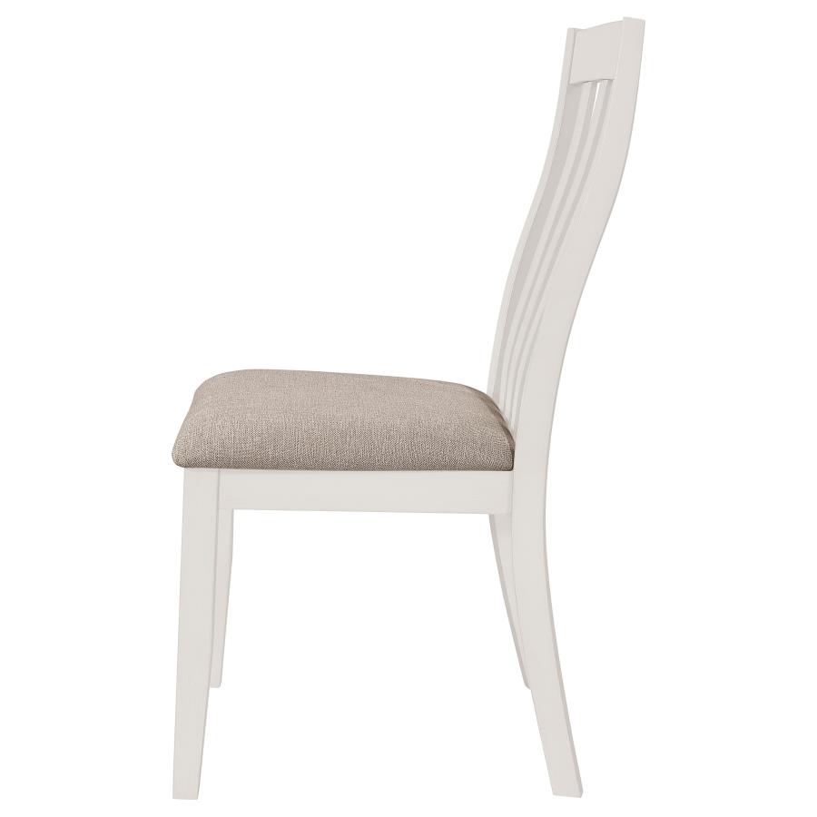 (image for) Nogales Wood Dining Side Chair Off White (Set of 2)