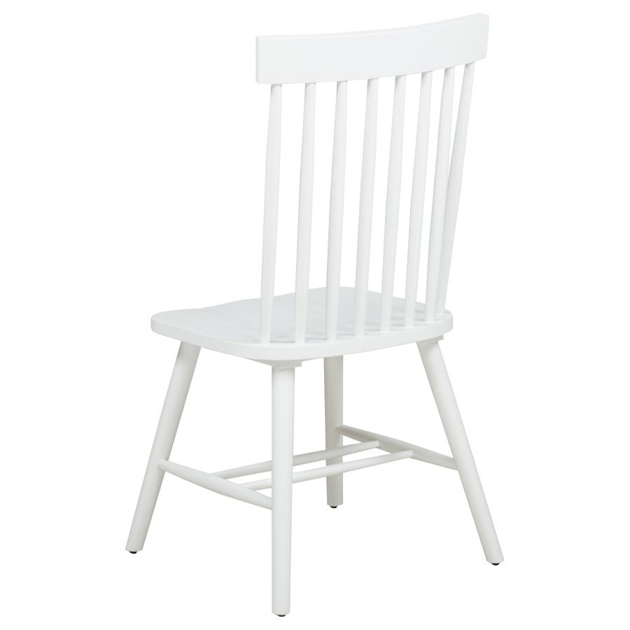 Andrews 5-piece Round Dining Table Set Light Ash and White