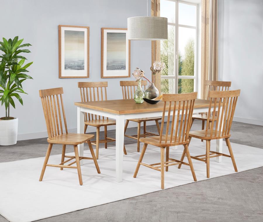 Modal Additional Images for Andrews Windsor Spindle Back Dining Side Chair Light Ash (Set of 2)