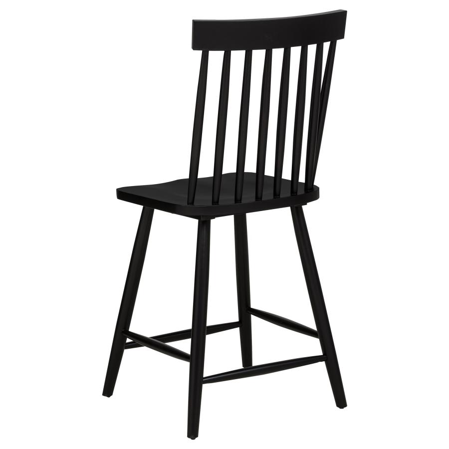 Andrews 5-piece Round Counter Dining Set Light Ash and Black