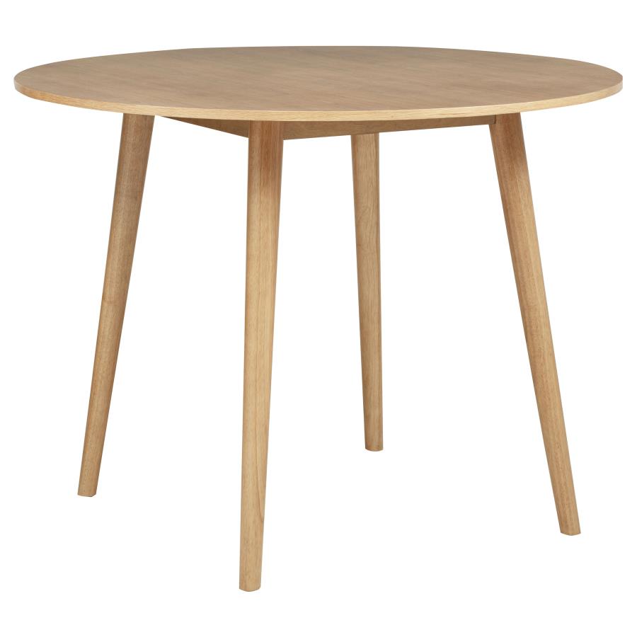 Andrews 5-piece Round Counter Dining Set Light Ash and White