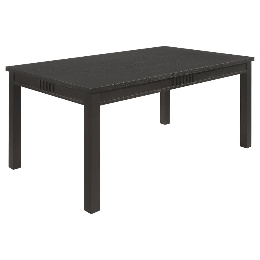 (image for) Marbrisa Rectangular 71-inch Wood Dining Table Matte Black - Click Image to Close