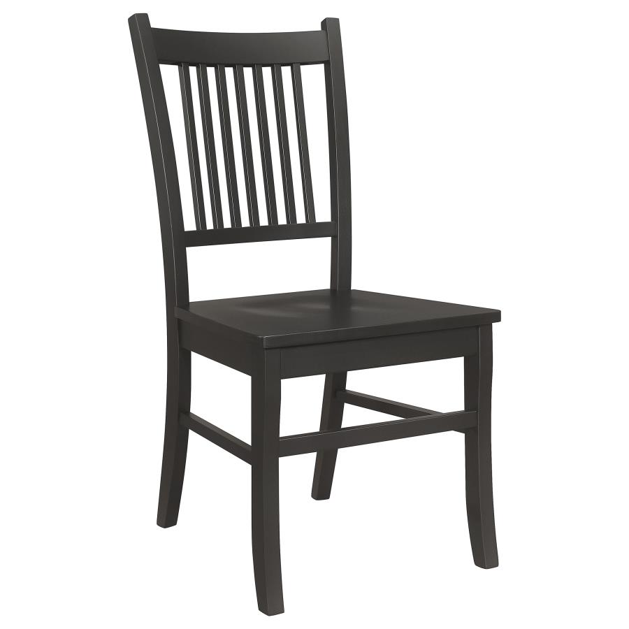 (image for) Marbrisa Wood Dining Side Chair Matte Black (Set of 2)