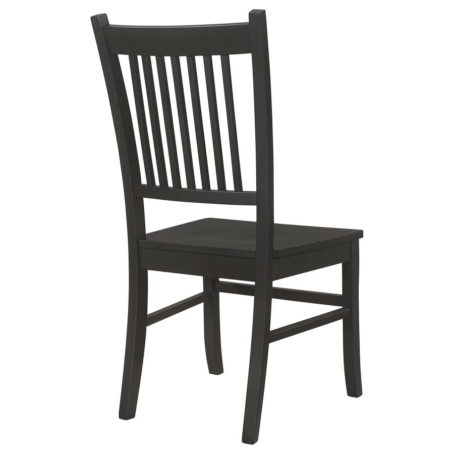 (image for) Marbrisa Wood Dining Side Chair Matte Black (Set of 2)