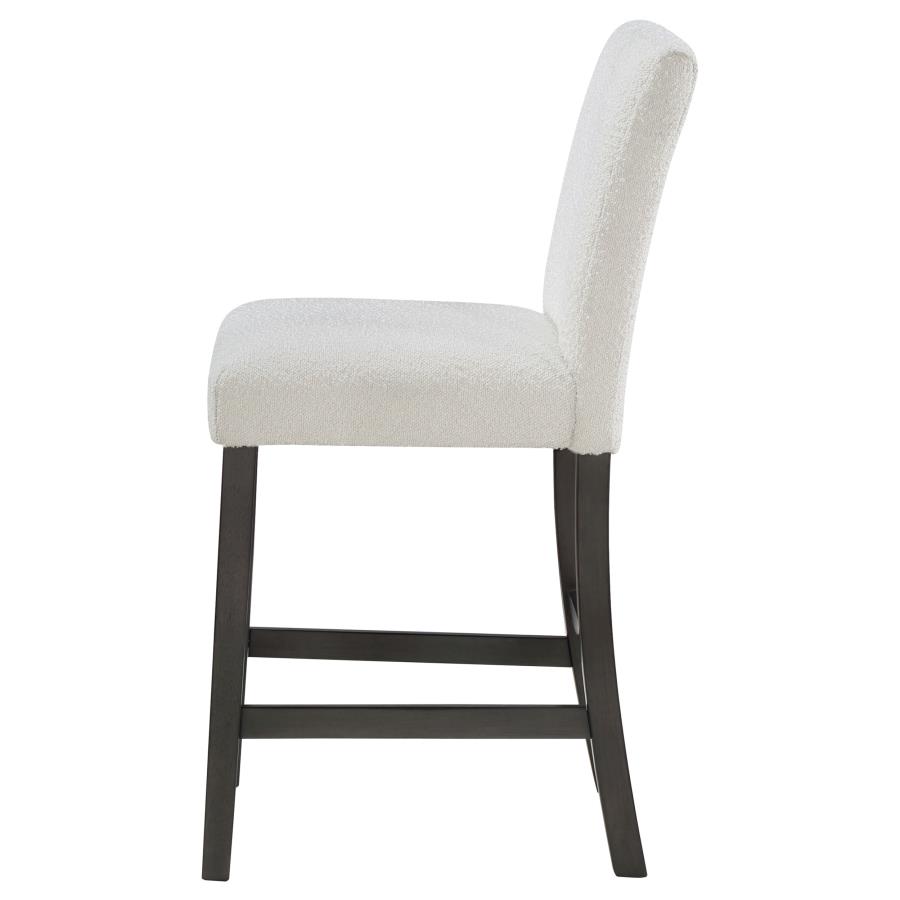 (image for) Alba Boucle Upholstered Counter Chair White (Set of 2)