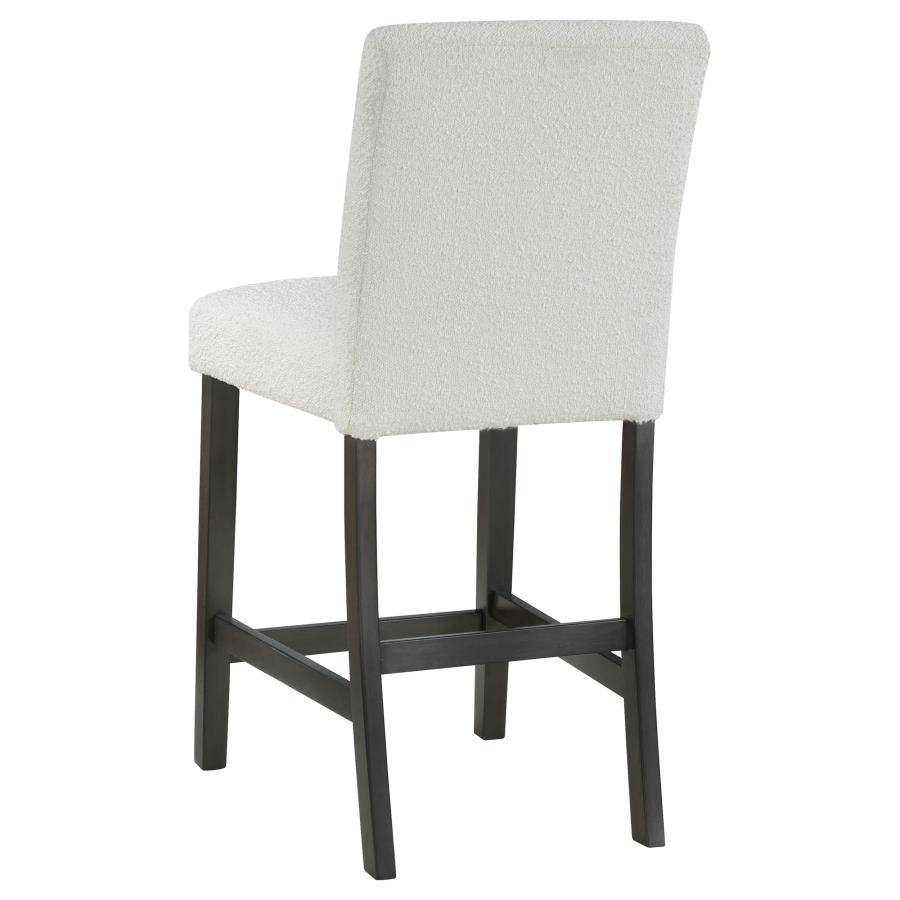 (image for) Alba Boucle Upholstered Counter Chair White (Set of 2)