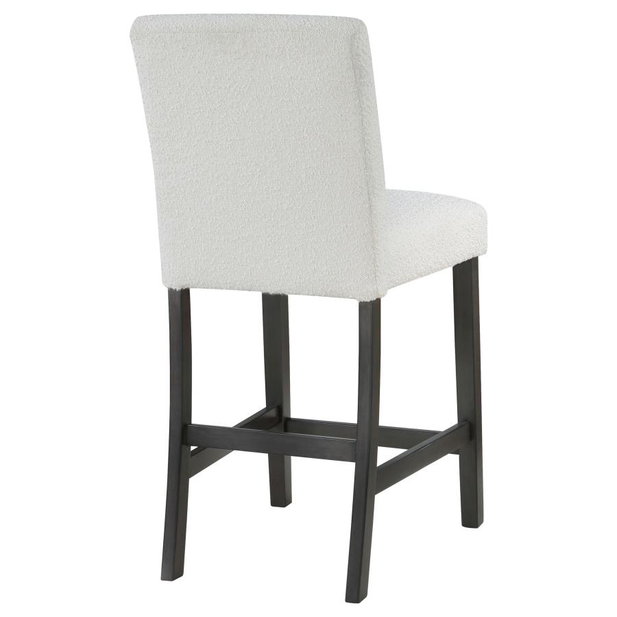 (image for) Alba Boucle Upholstered Counter Chair White (Set of 2)