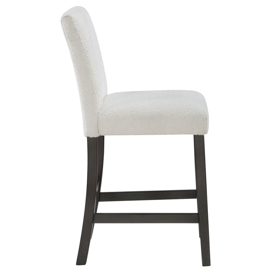 (image for) Alba Boucle Upholstered Counter Chair White (Set of 2)