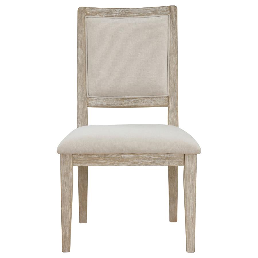 (image for) Trofello Cushioned Dining Side Chair White Washed (Set of 2)