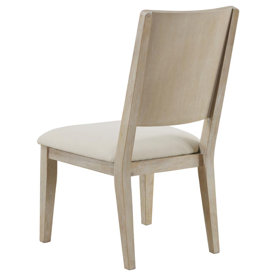 (image for) Trofello Cushioned Dining Side Chair White Washed (Set of 2)