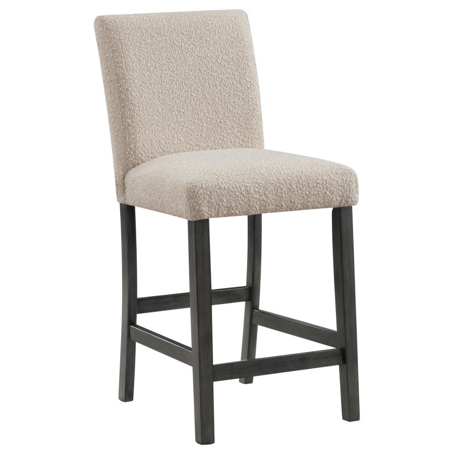 (image for) Alba Boucle Upholstered Counter Chair Beige (Set of 2)