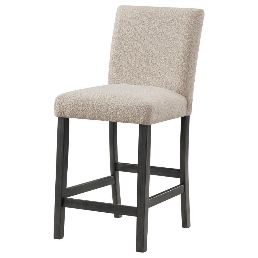 (image for) Alba Boucle Upholstered Counter Chair Beige (Set of 2)