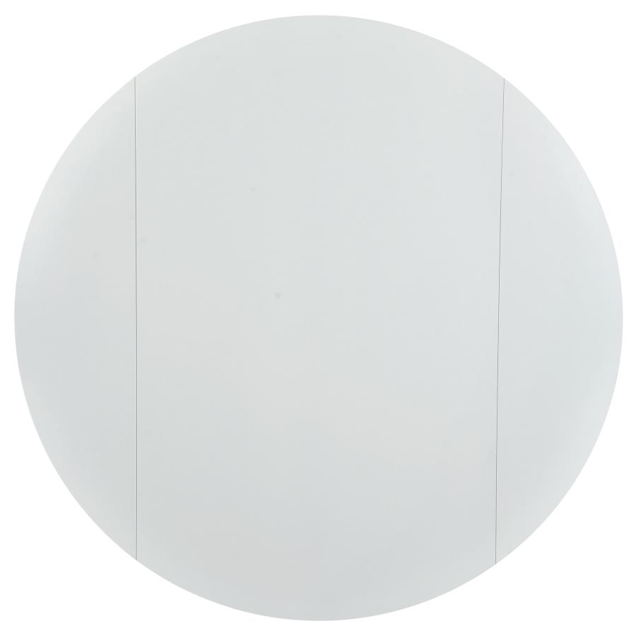 Bucknell 3-piece Round Drop Leaf Dining Table Set White