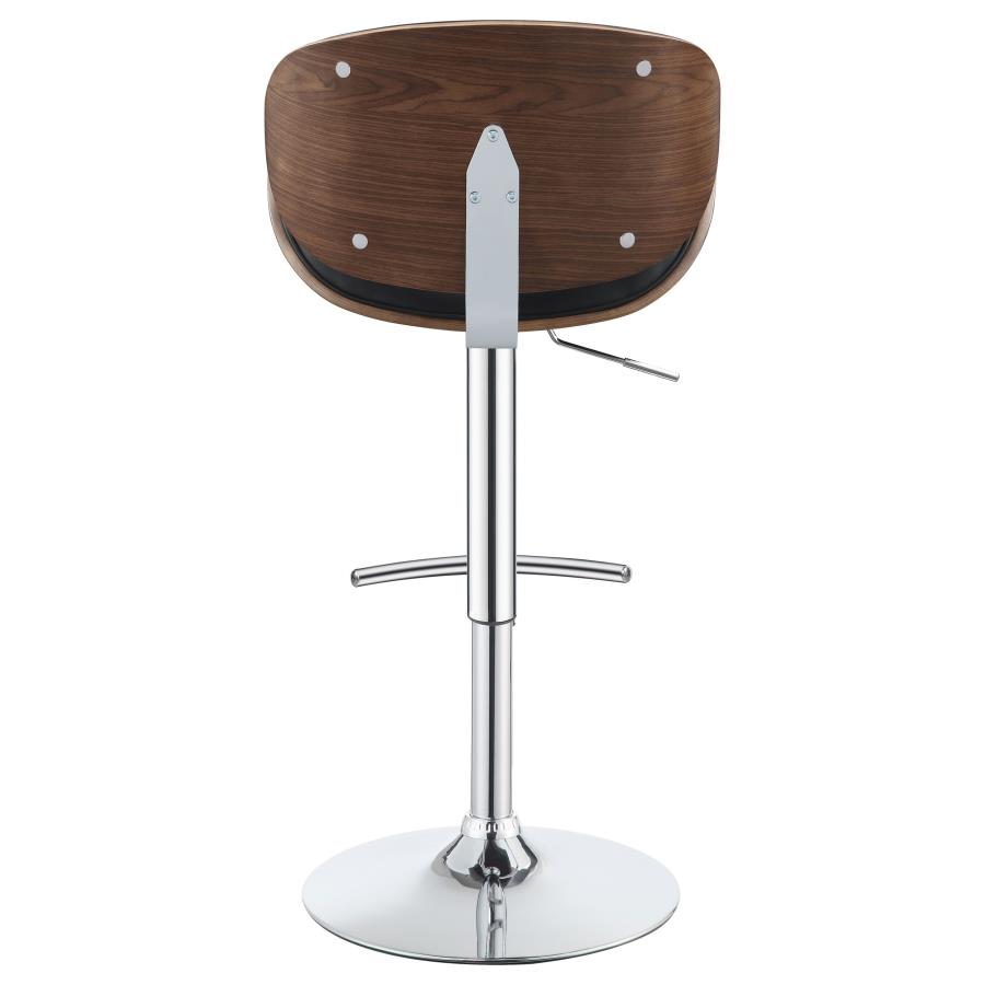 (image for) Harris Adjustable Bar Stool Black and Chrome