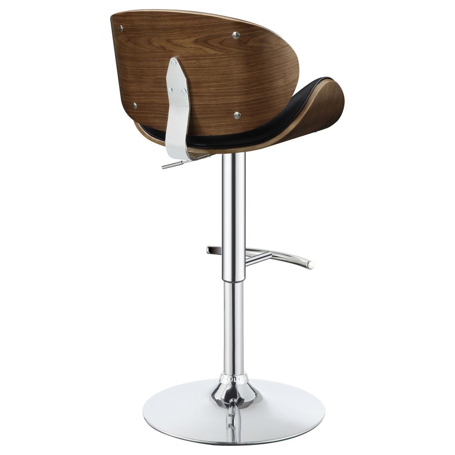 (image for) Harris Adjustable Bar Stool Black and Chrome