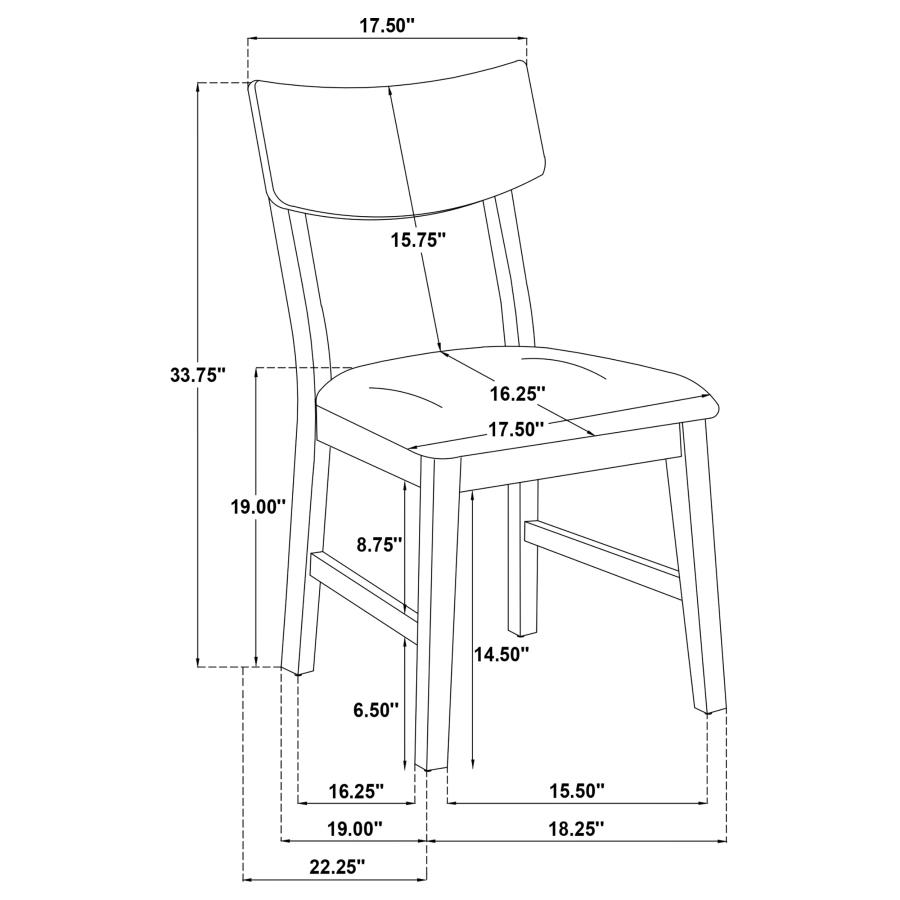 Modal Additional Images for Catley 5-piece Round Drop Leaf Dining Table Set Dark Coffee