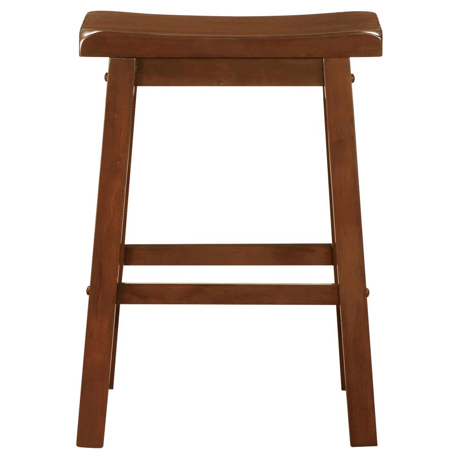 (image for) Durant Wood Backless Counter Stool Chestnut (Set of 2)