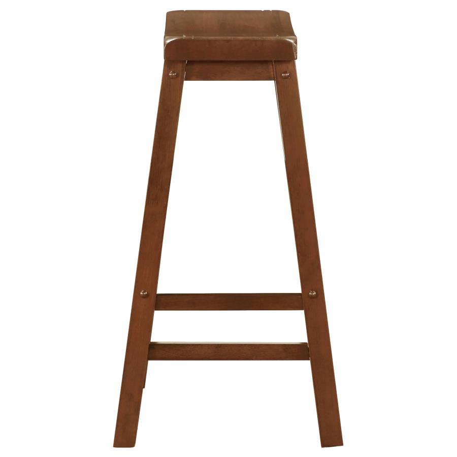 (image for) Durant Wood Backless Bar Stool Chestnut (Set of 2)