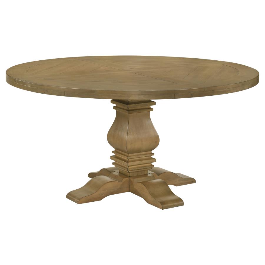 (image for) Florence 5-piece Round Dining Table Set Rustic Honey