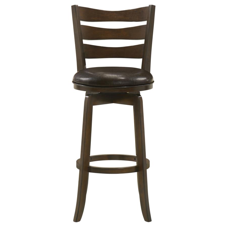 (image for) Murphy Wood Pub Height Swivel Bar Chair Dark Brown