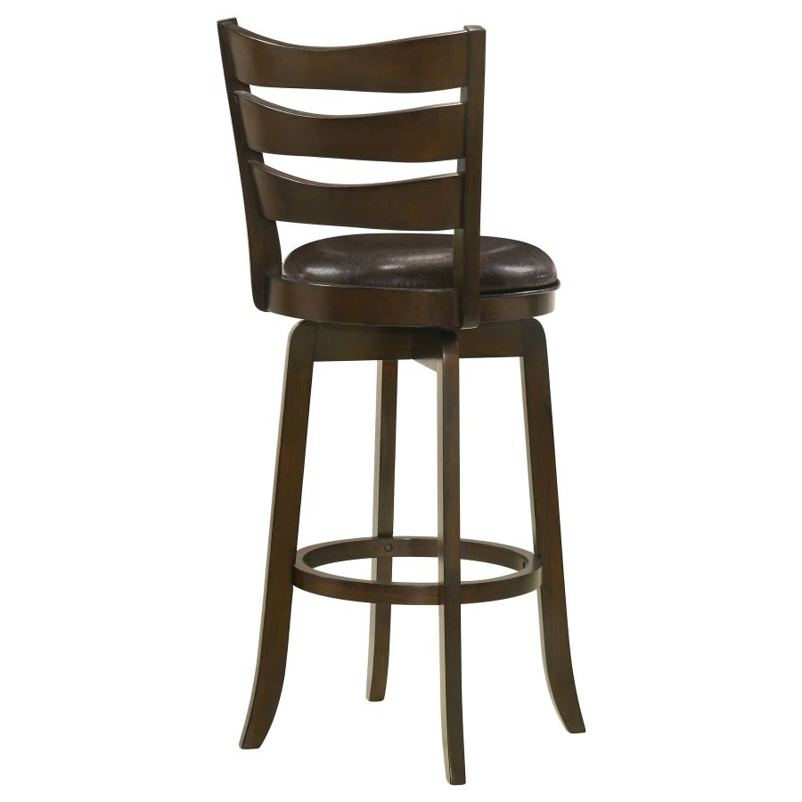 (image for) Murphy Wood Pub Height Swivel Bar Chair Dark Brown