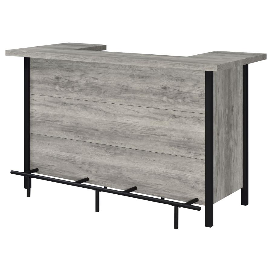 (image for) Bellemore Freestanding Home Bar Wine Cabinet Grey Driftwood