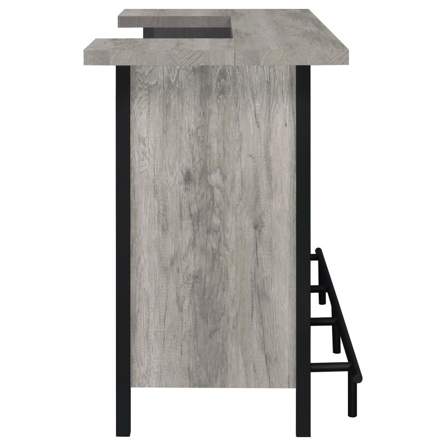 (image for) Bellemore Freestanding Home Bar Wine Cabinet Grey Driftwood