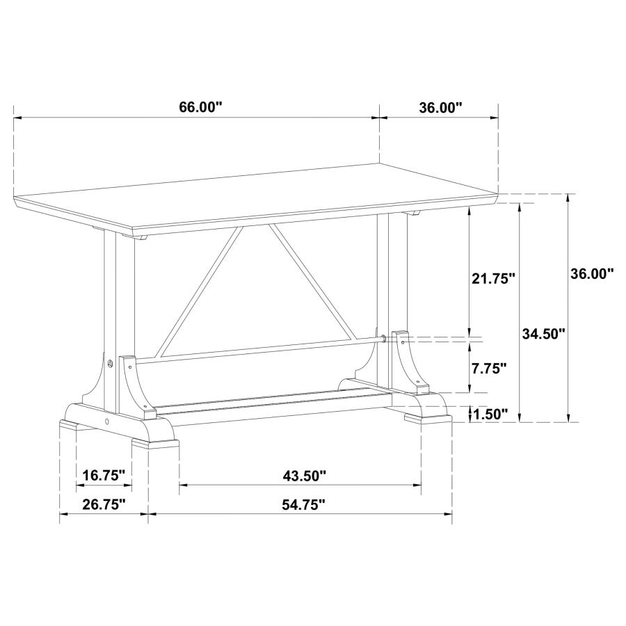 (image for) Aldrich 5-piece Marble Counter Height Dining Table Set White